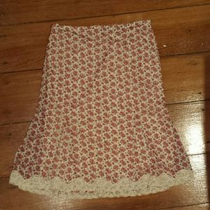 Late 90s vintage express floral rose skirt